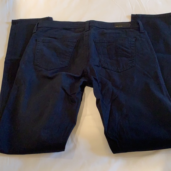 AG THE STILT CIGARETTE LEG JEANS IN SOFT PIMA COTTON COLOR DARK NAVY BLUE - Picture 13 of 16